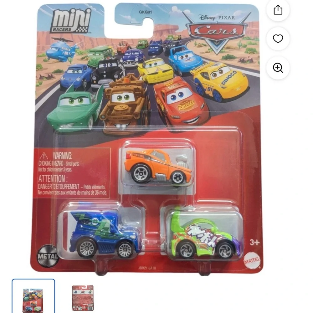 Cars Mini Racers 3-Pack - Picture 3 of 4